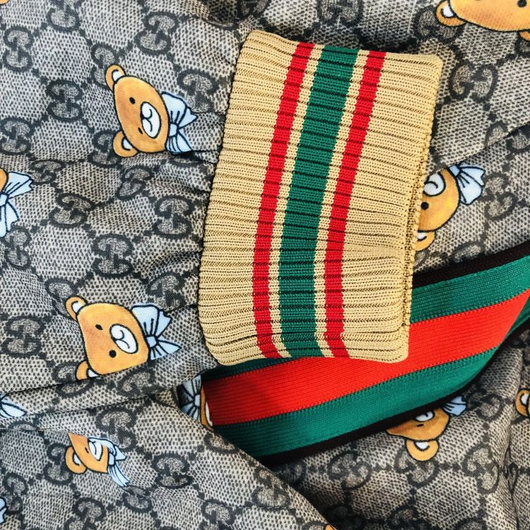 Gucci Gucci Bear GG Supreme Zip Hoodie Size XS Size US XS / EU 42 / 0 - 8 Thumbnail