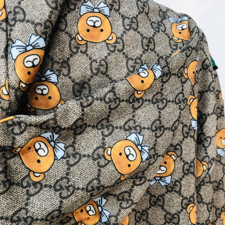Gucci Gucci Bear GG Supreme Zip Hoodie Size XS Size US XS / EU 42 / 0 - 6 Thumbnail