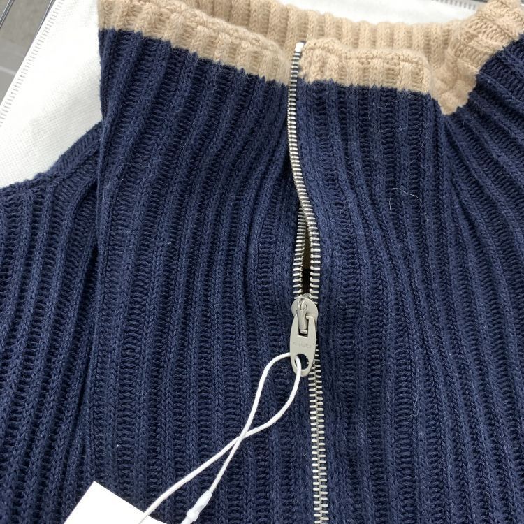 Gucci Gucci Ribbed Zip-Up Knit Jacket Size L Size US L / EU 52-54 / 3 - 4 Thumbnail