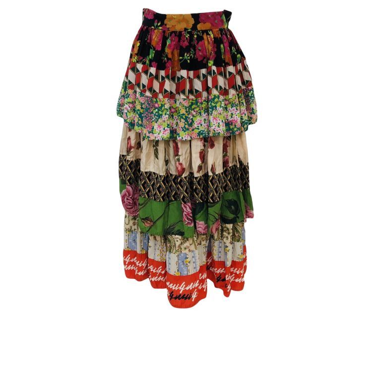 Gucci Gucci Floral Tiered Maxi Skirt Size 38 Size 26" / US 2 / IT 38 - 2 Thumbnail