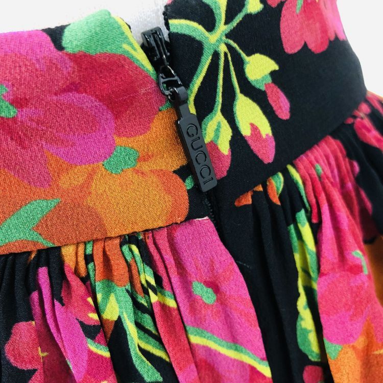 Gucci Gucci Floral Tiered Maxi Skirt Size 38 Size 26" / US 2 / IT 38 - 6 Thumbnail