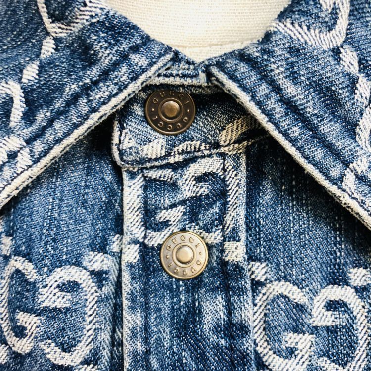 Gucci Gucci GG Monogram Denim Jacket Size S Size US S / EU 44-46 / 1 - 5 Thumbnail