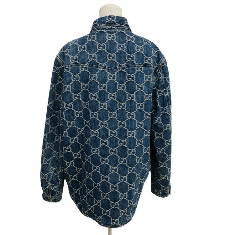 Gucci Gucci GG Monogram Denim Jacket Size S Size US S / EU 44-46 / 1 - 2 Thumbnail