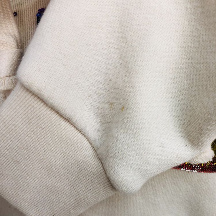 Gucci Gucci Sequin Logo Hoodie Beige Size XS Size US XS / EU 42 / 0 - 7 Thumbnail