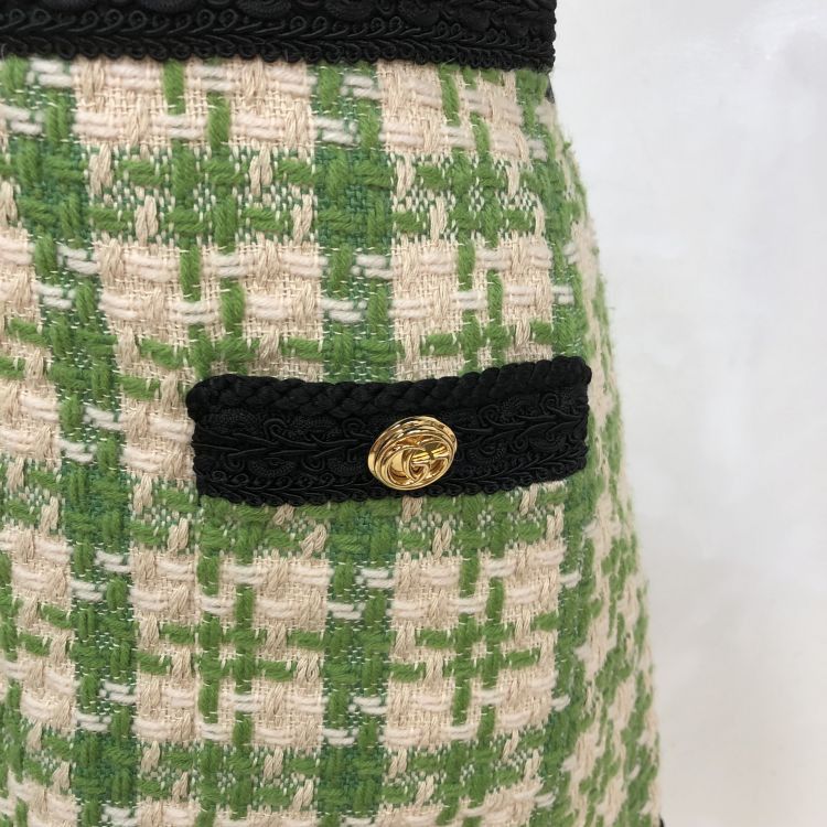 Gucci Gucci Plaid Tweed Mini Skirt Size 40 Size 27" / US 4 / IT 40 - 7 Thumbnail