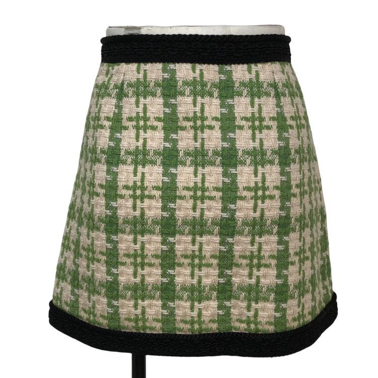 Gucci Gucci Plaid Tweed Mini Skirt Size 40 Size 27" / US 4 / IT 40 - 2 Thumbnail