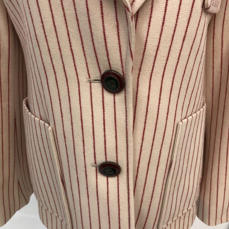 Gucci Gucci NY Yankees Striped Wool Blazer Size 40 Size S / US 4 / IT 40 - 7 Thumbnail