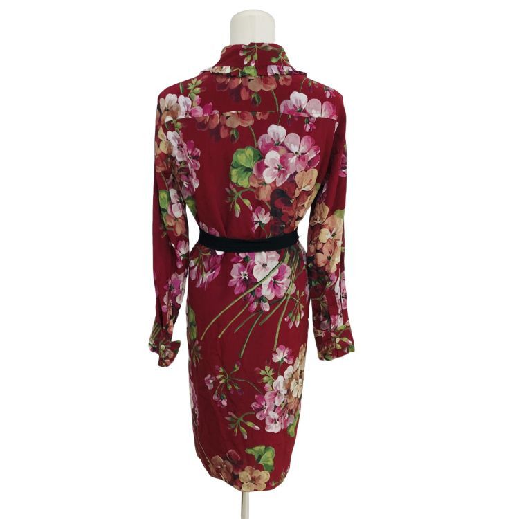 Gucci Gucci Floral Silk Midi Dress Size 40 Size S / US 4 / IT 40 - 2 Thumbnail