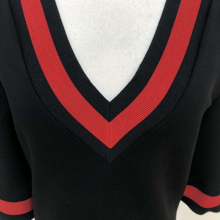 Gucci Gucci Striped V-Neck Knit Dress Size S Size S / US 4 / IT 40 - 7 Thumbnail