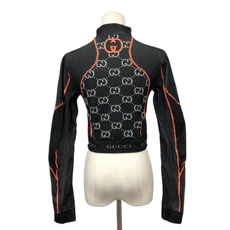 Gucci Gucci Monogram Quarter Zip Crop Top Size M Size M / US 6-8 / IT 42-44 - 2 Thumbnail