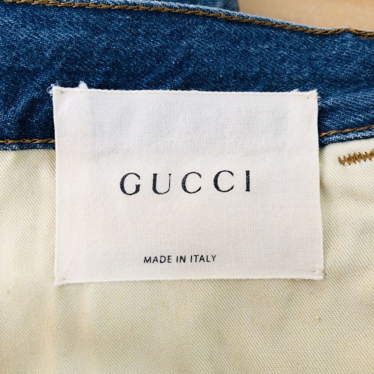 Gucci Gucci Tiger Embroidered Denim Jeans Size 29 Size US 29 - 3 Thumbnail