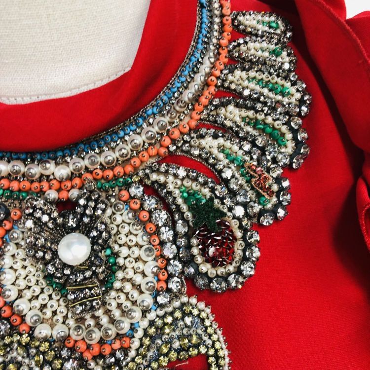 Gucci Gucci Embellished Wool Silk Dress Size 40 Size S / US 4 / IT 40 - 8 Thumbnail