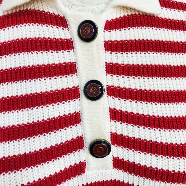 Gucci Gucci Striped Knit Polo Sweater Size S Size S / US 4 / IT 40 - 6 Thumbnail