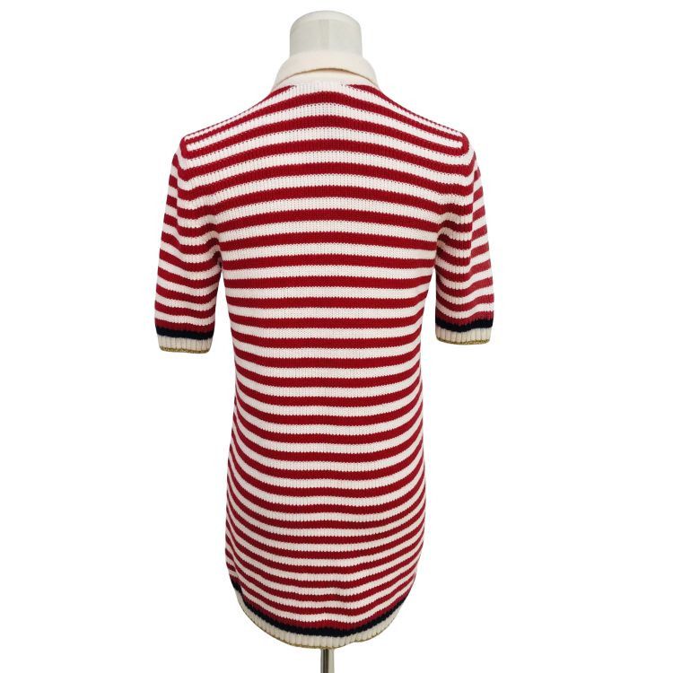 Gucci Gucci Striped Knit Polo Sweater Size S Size S / US 4 / IT 40 - 2 Thumbnail