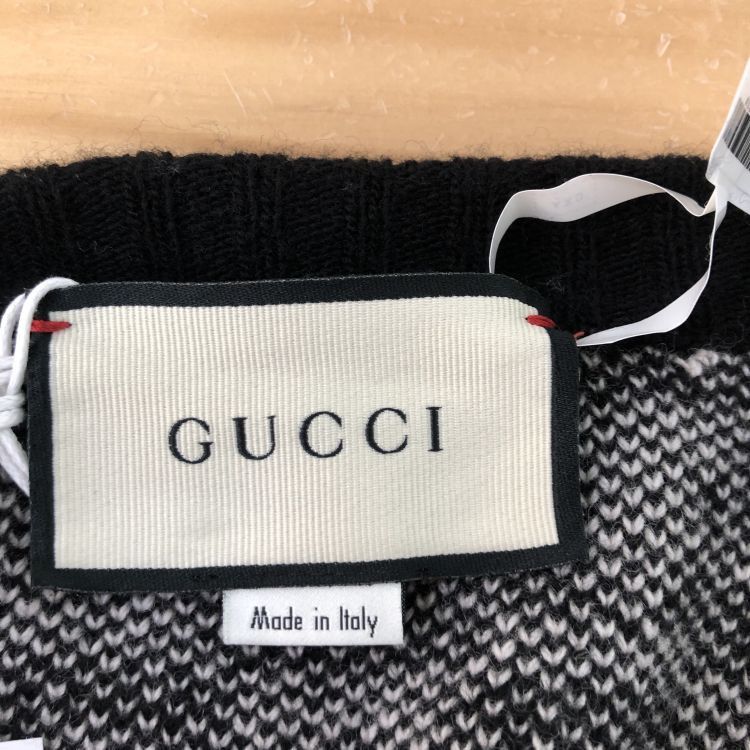 Gucci Gucci Diamond Check Pattern V-Neck Sweater Size L Size US L / EU 52-54 / 3 - 3 Thumbnail
