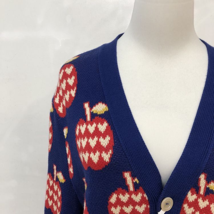 Gucci Gucci Apple Print Cardigan Size M Size US M / EU 48-50 / 2 - 7 Thumbnail