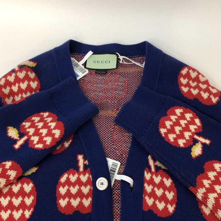 Gucci Gucci Apple Print Cardigan Size M Size US M / EU 48-50 / 2 - 10 Thumbnail