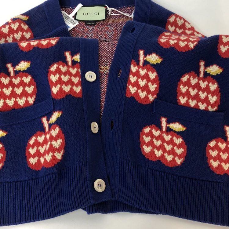 Gucci Gucci Apple Print Cardigan Size M Size US M / EU 48-50 / 2 - 11 Thumbnail