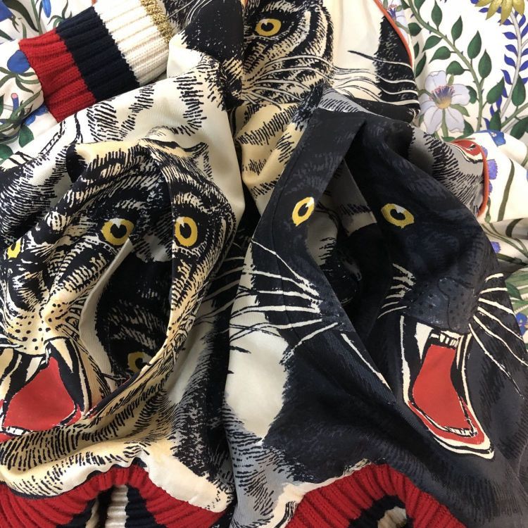 Gucci Gucci Tiger Floral Bomber Jacket Size IT 40 Size S / US 4 / IT 40 - 14 Thumbnail