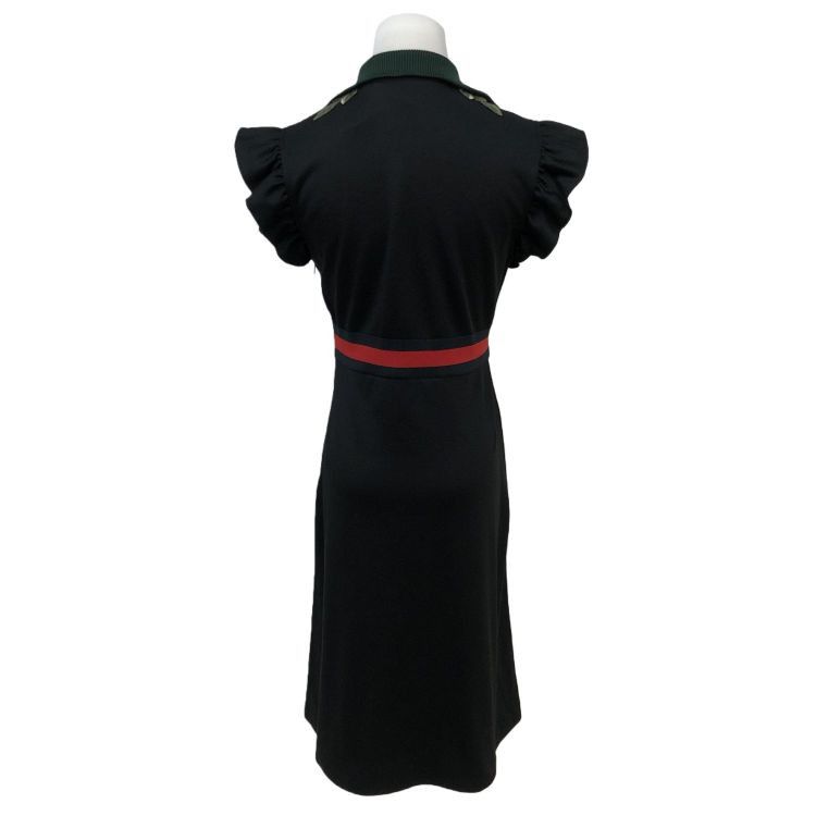 Gucci Gucci Floral Embroidered Zip Front Midi Dress Size S Size S / US 4 / IT 40 - 2 Thumbnail