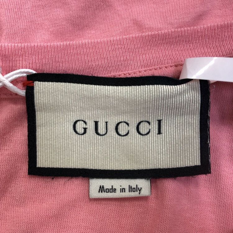 Gucci Gucci Pink Gold Glitter Logo T-Shirt Size S Size S / US 4 / IT 40 - 3 Thumbnail