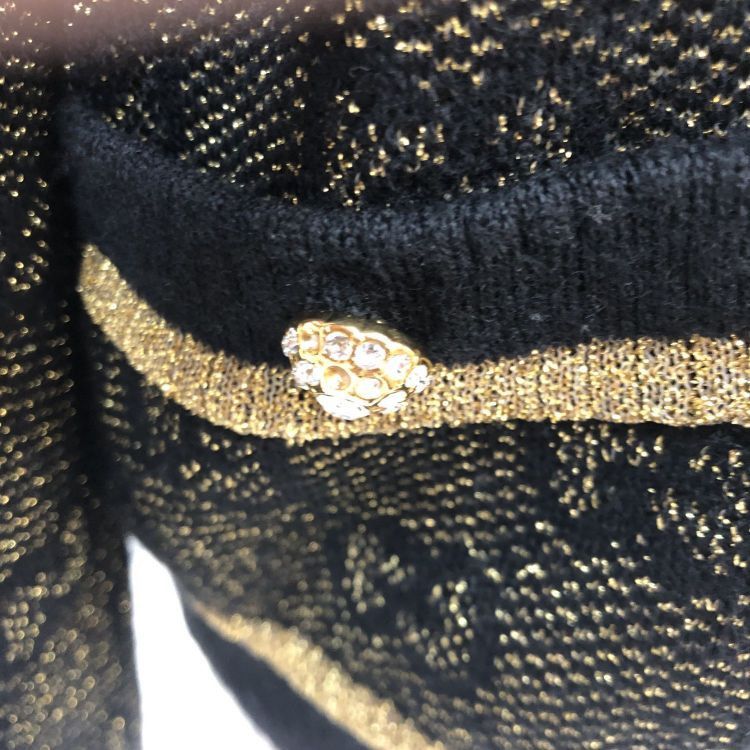 Gucci Gucci GG Monogram Metallic Knit Cardigan Size M Size M / US 6-8 / IT 42-44 - 11 Thumbnail