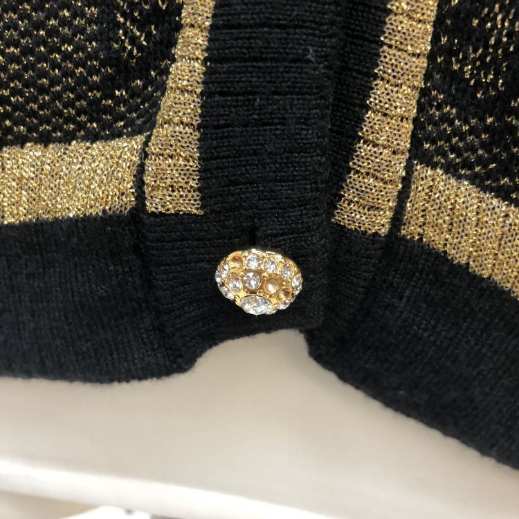 Gucci Gucci GG Monogram Metallic Knit Cardigan Size M Size M / US 6-8 / IT 42-44 - 10 Thumbnail