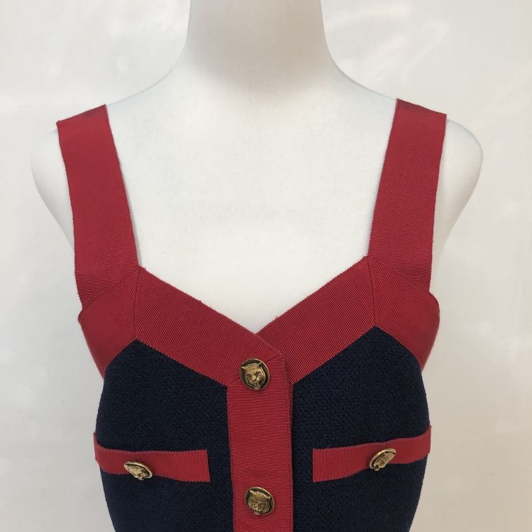Gucci Gucci Colorblock Midi Dress Size 38 Size XS / US 0-2 / IT 36-38 - 7 Thumbnail