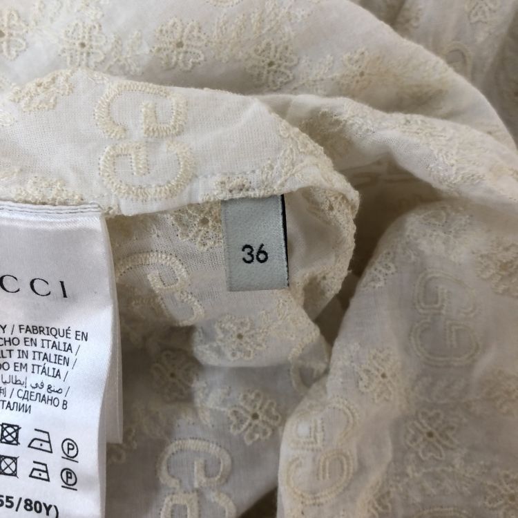 Gucci Gucci GG Embroidered Blouse Size 36 Size XS / US 0-2 / IT 36-38 - 6 Thumbnail