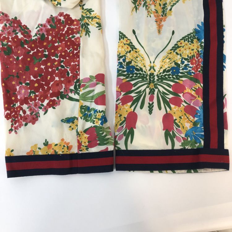 Gucci Gucci Floral Print Web Stripe Pants Size 36 Size 25" / US 0 / IT 36 - 11 Thumbnail