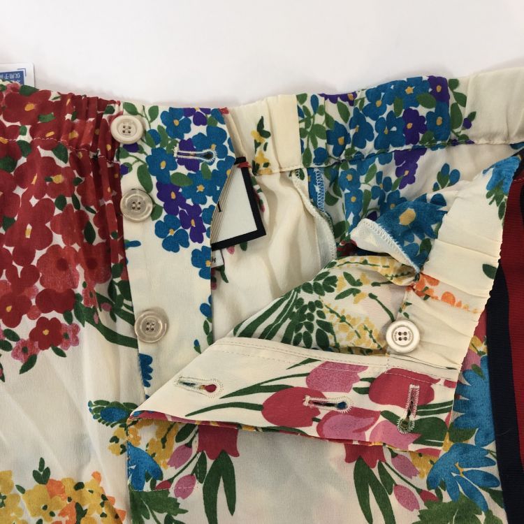 Gucci Gucci Floral Print Web Stripe Pants Size 36 Size 25" / US 0 / IT 36 - 9 Thumbnail