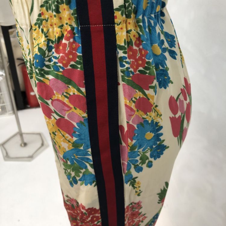 Gucci Gucci Floral Print Web Stripe Pants Size 36 Size 25" / US 0 / IT 36 - 7 Thumbnail
