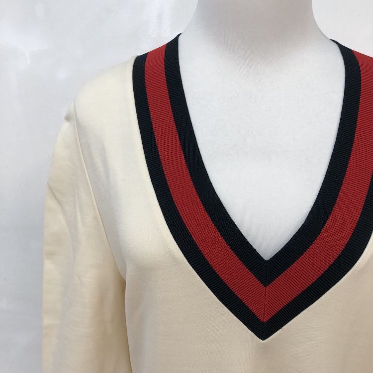 Gucci Gucci V-Neck Stripe Trim Dress Size S Size S / US 4 / IT 40 - 7 Thumbnail