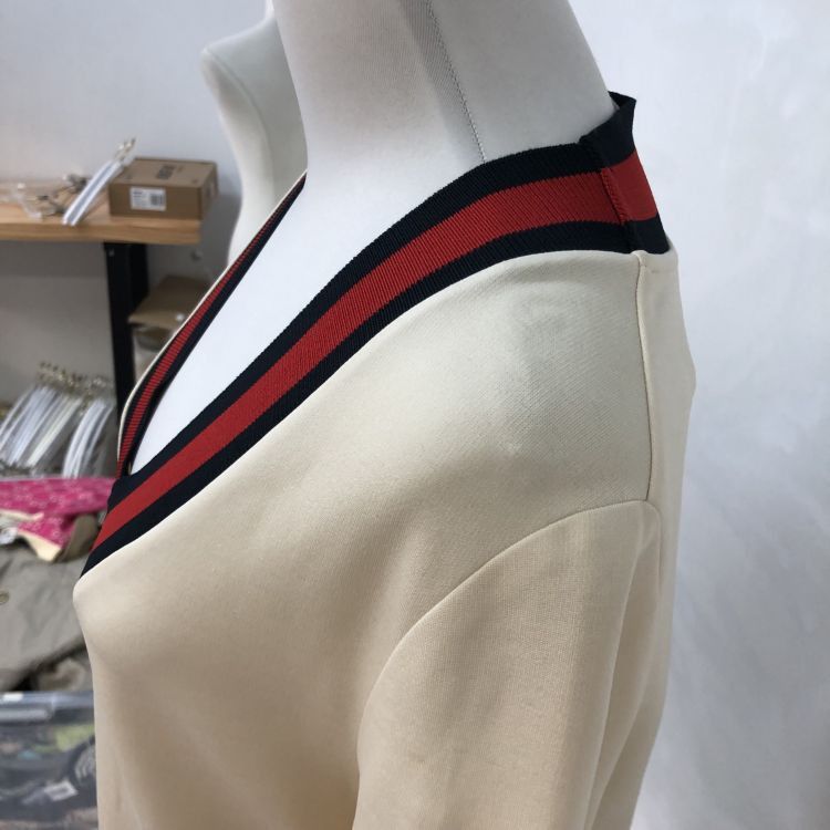 Gucci Gucci V-Neck Stripe Trim Dress Size S Size S / US 4 / IT 40 - 8 Thumbnail