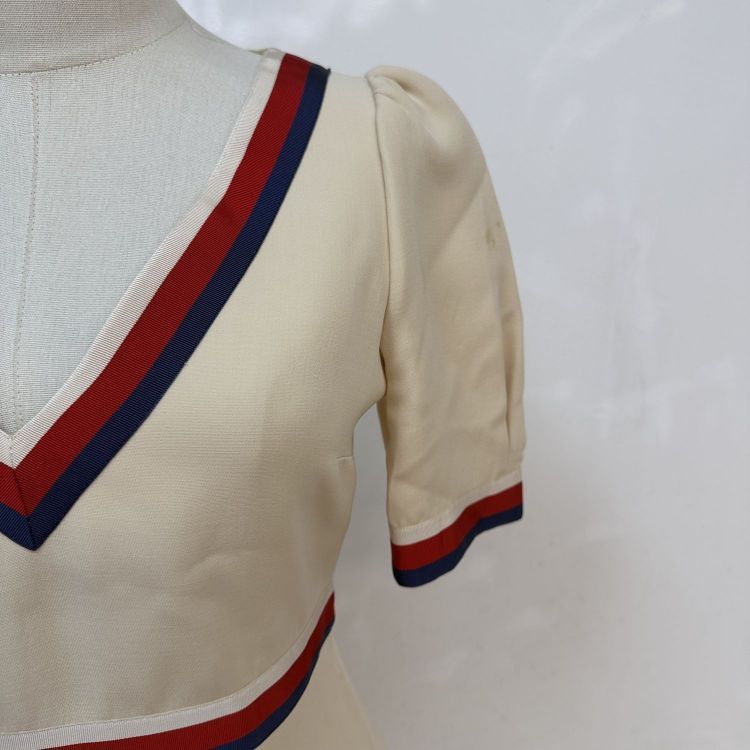Gucci Gucci Web Trim Dress Size 40 Size S / US 4 / IT 40 - 9 Thumbnail
