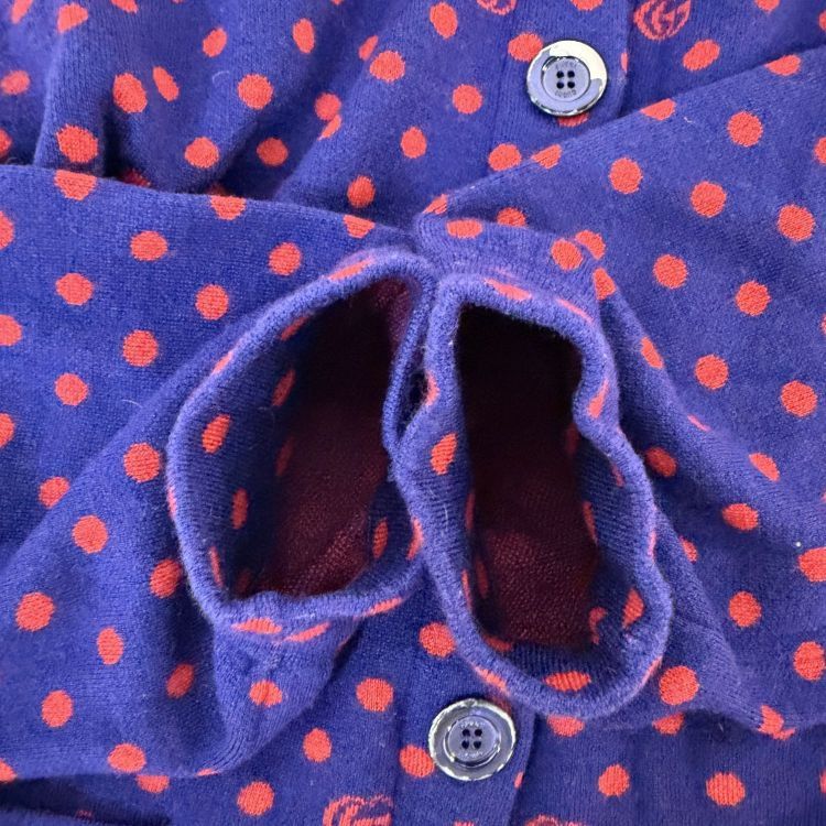Gucci Gucci GG Polka Dot Wool Cardigan Size S Size S / US 4 / IT 40 - 11 Thumbnail