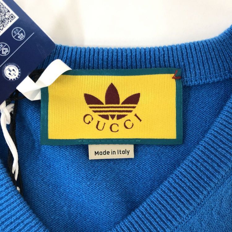 Gucci Gucci x Adidas Logo Wool Sweater Size M Size US M / EU 48-50 / 2 - 3 Thumbnail
