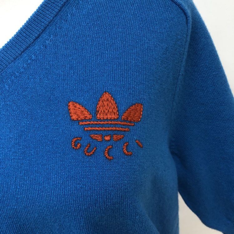 Gucci Gucci x Adidas Logo Wool Sweater Size M Size US M / EU 48-50 / 2 - 6 Thumbnail