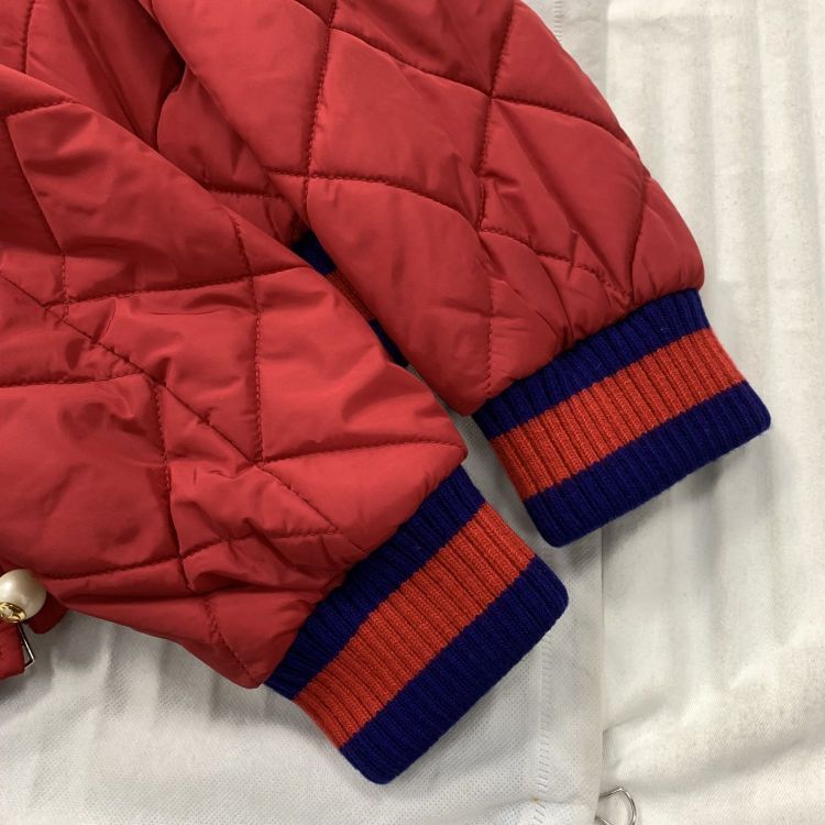 Gucci Gucci Red Quilted Ruffle Jacket Size 40 Size S / US 4 / IT 40 - 9 Thumbnail