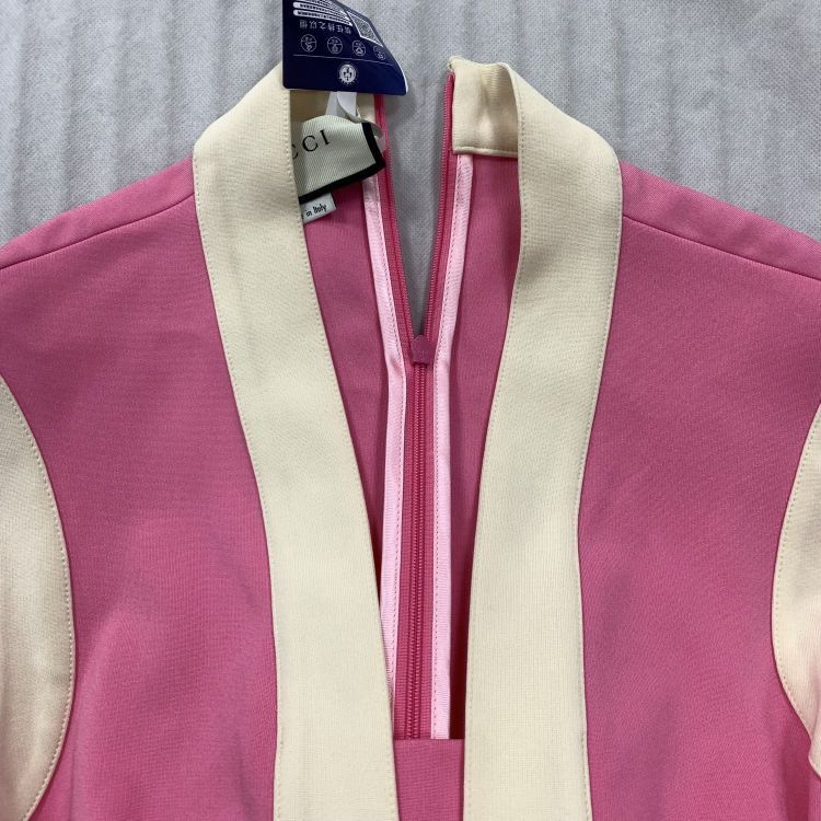 Gucci Gucci Pink Trimmed Mini Dress Size XS Size XS / US 0-2 / IT 36-38 - 9 Thumbnail