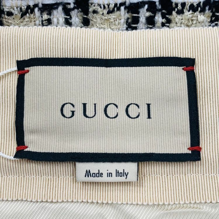 Gucci Gucci Checkered Tweed Mini Skirt Size 40 Size 27" / US 4 / IT 40 - 3 Thumbnail