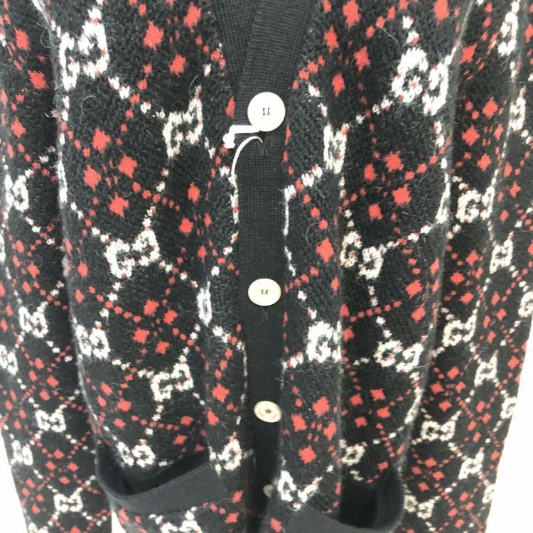 Gucci Gucci GG Diamond Pattern Cardigan Size S Size US S / EU 44-46 / 1 - 7 Thumbnail