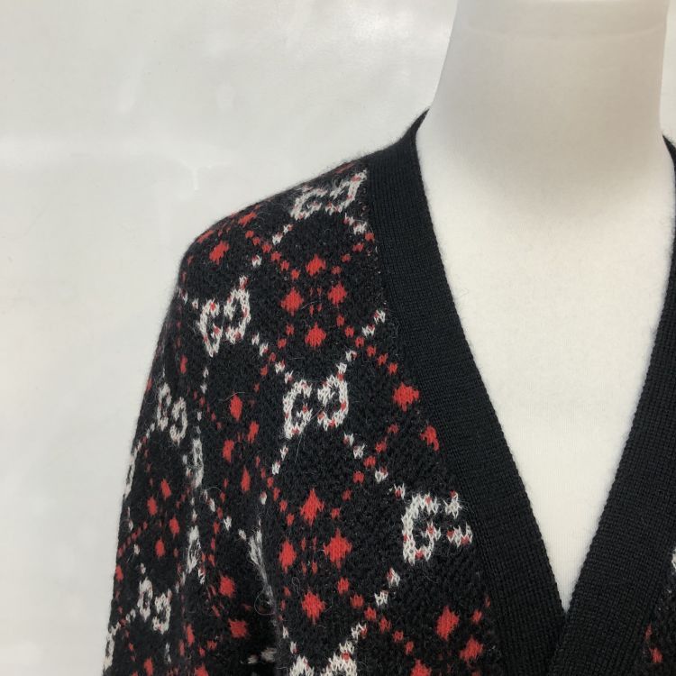 Gucci Gucci GG Diamond Pattern Cardigan Size S Size US S / EU 44-46 / 1 - 8 Thumbnail