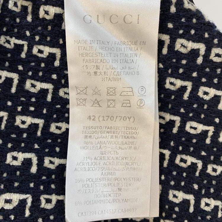 Gucci Gucci GG Logo Wool Blend Midi Skirt Size IT 42 Size 28" / US 6 / IT 42 - 5 Thumbnail
