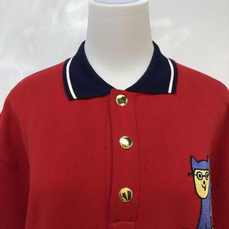 Gucci Gucci Cat Embroidery Polo Shirt Size M Size US M / EU 48-50 / 2 - 7 Thumbnail
