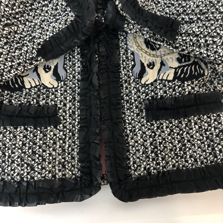 Gucci Gucci Embroidered Tweed Jacket Size 42 Size M / US 6-8 / IT 42-44 - 11 Thumbnail