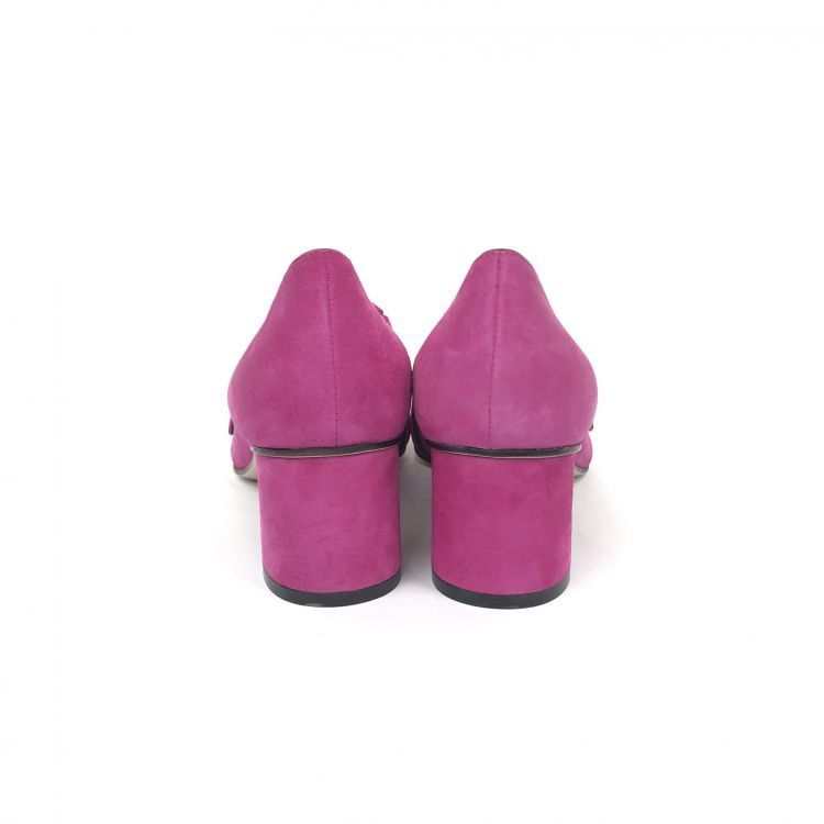 Gucci Gucci Fuchsia Suede GG Block Heel Pumps Size 37 Size US 7 / IT 37 - 4 Thumbnail