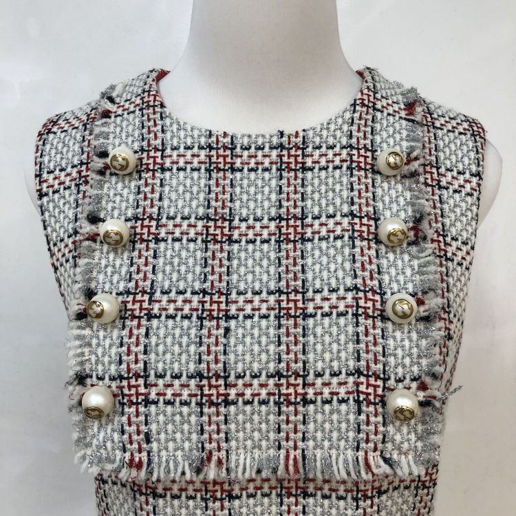 Gucci Gucci Tweed Mini Dress Size IT 42 Size M / US 6-8 / IT 42-44 - 7 Thumbnail