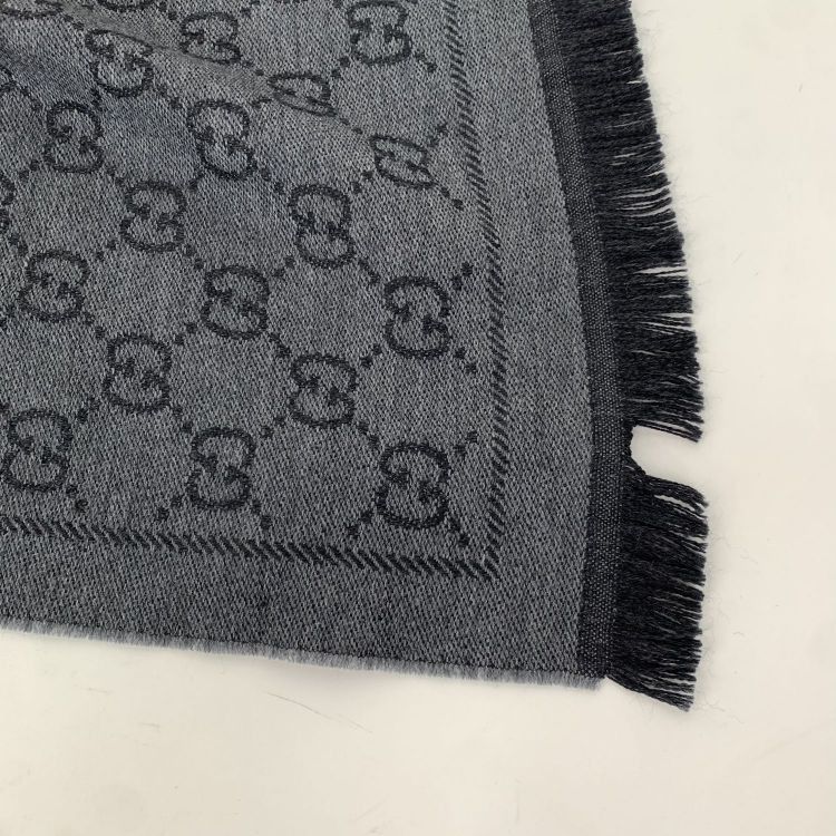 Gucci Gucci GG Logo Wool Scarf ONE SIZE Size ONE SIZE - 7 Thumbnail