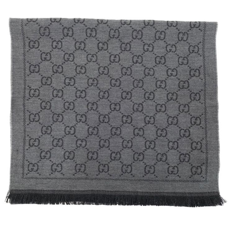 Gucci Gucci GG Logo Wool Scarf ONE SIZE Size ONE SIZE - 2 Thumbnail